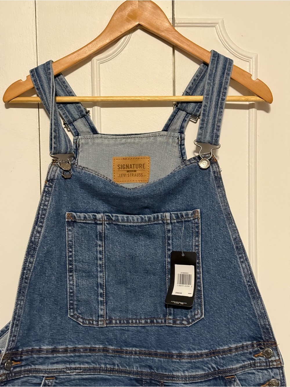 Signature by Levi Strauss Blue Denim Men's Overalls